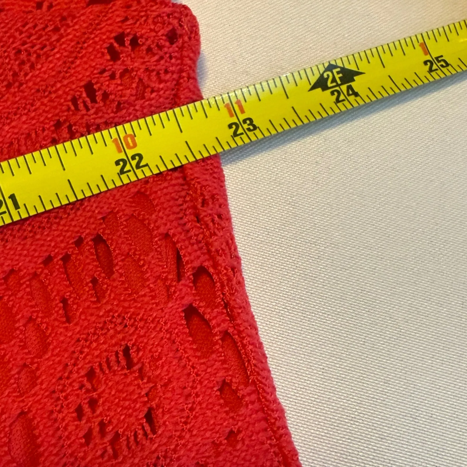 Tacera Womens Dress Lace‎ Cold Shoulder V Neck Pink Size L Dark Coral Trendy # - Image 9