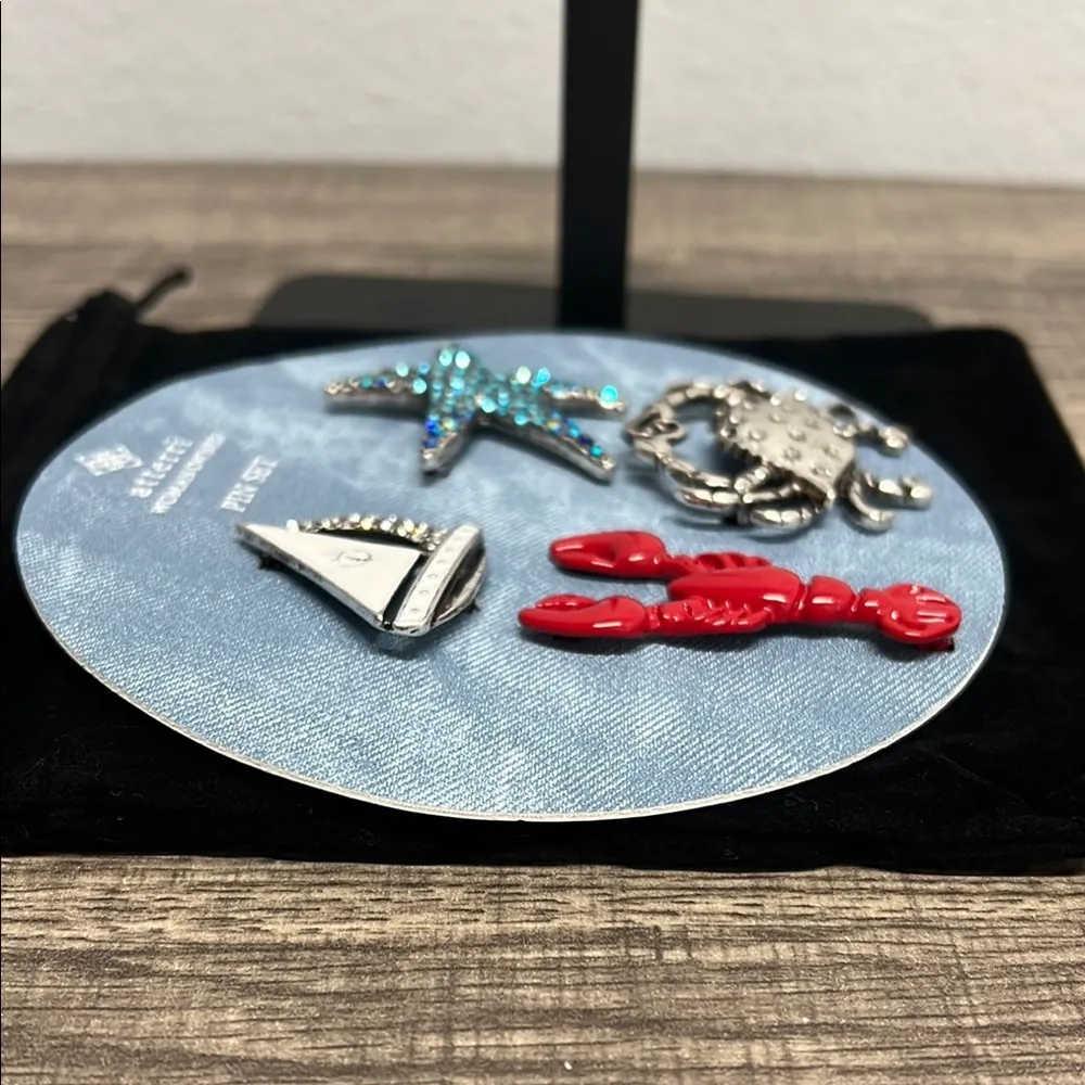 Nautical Motif Boat Bag Pin Set 🦞⚓️ Red - Image 7