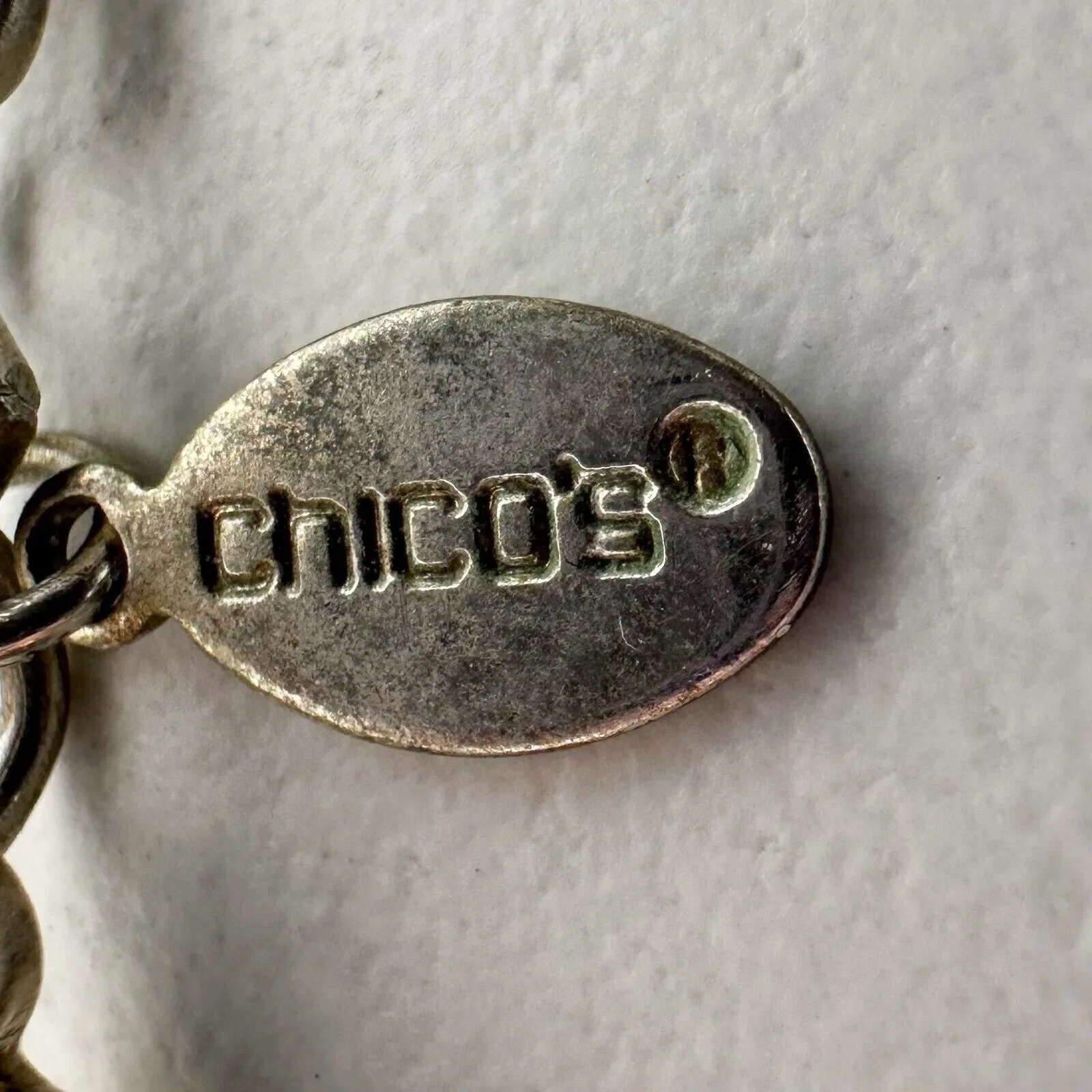 Chicos Silver Tone Faux Turquoise Beaded Starfish Pendant Statement ✨ - Image 10