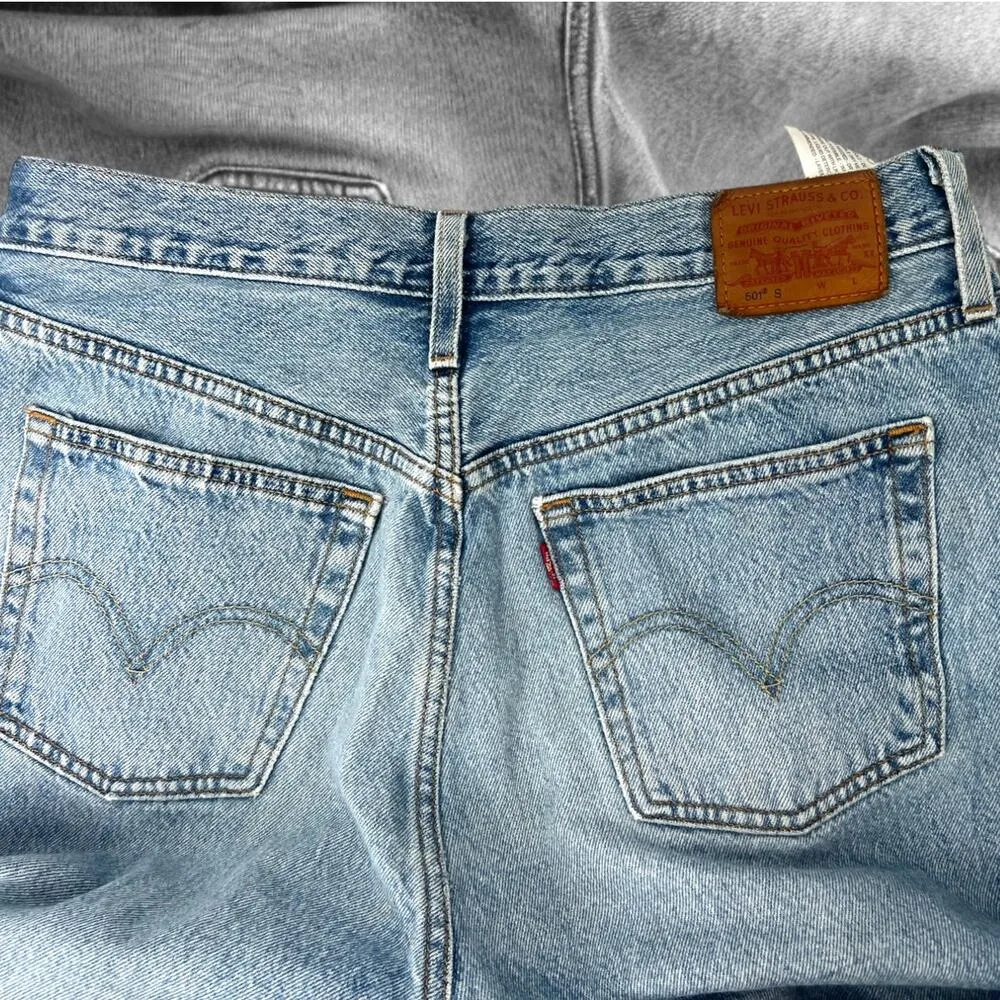 Levi's | 29W x 28L | 501 Premium Skinny Light Wash 1 Knee Slit Jeans 29502-0058 - Image 5