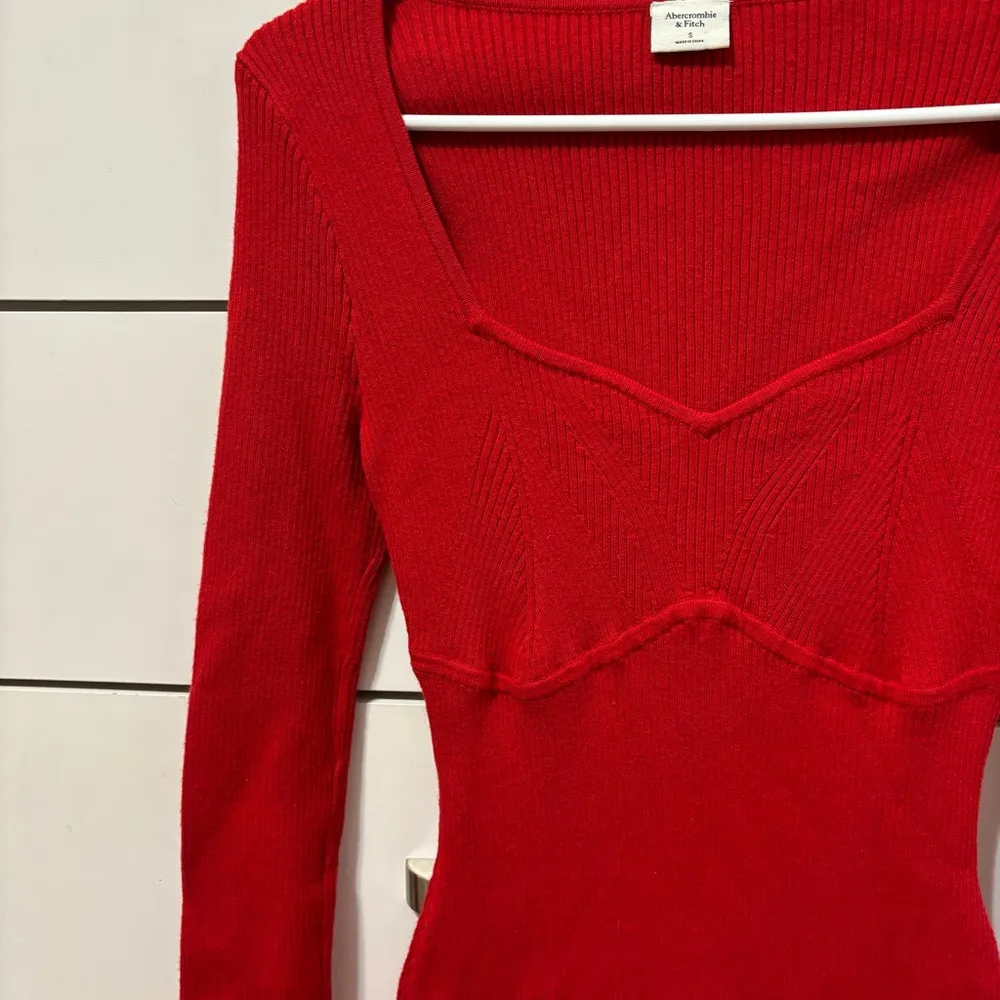 Abercrombie & Fitch Long Sleeve Corset Knit Mini Sweater Dress - Image 4