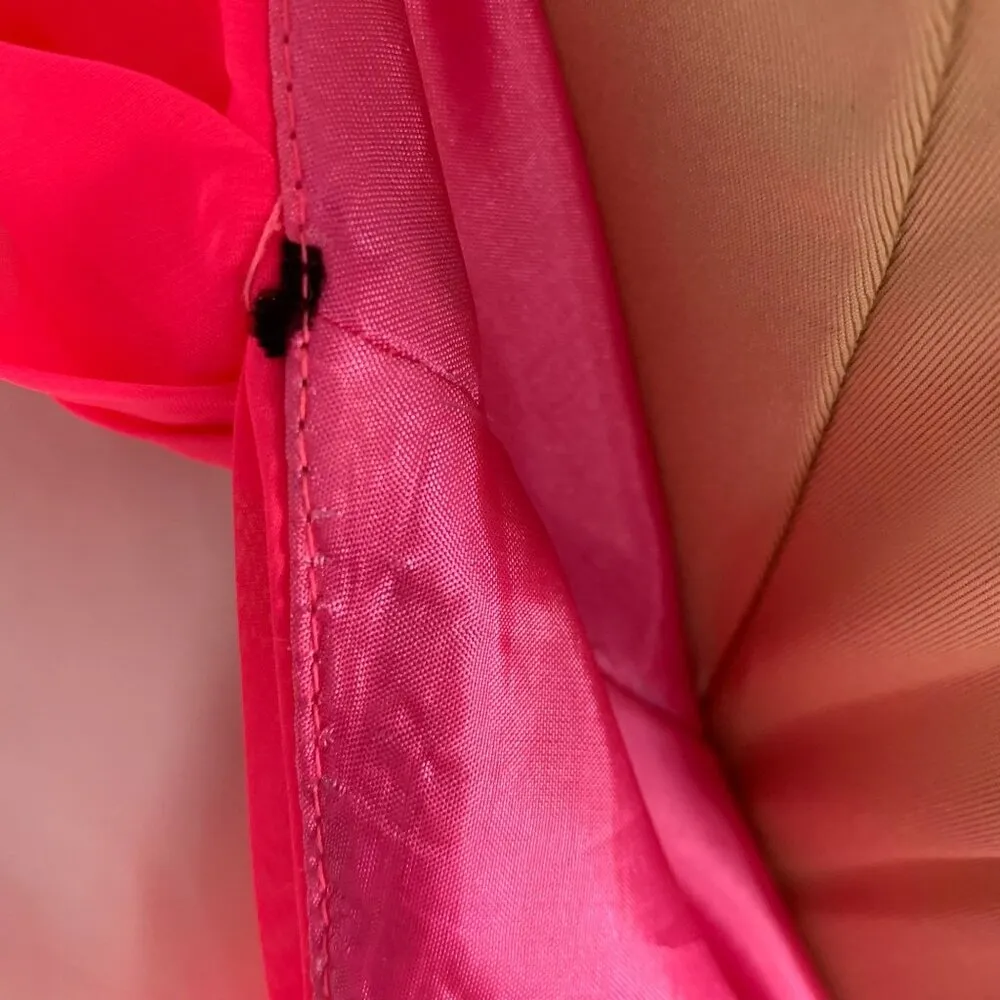 Alyce Paris Strapless Hi Low Sweetheart Neck Jeweled Gown Prom Hot Pink Size 6 - Image 11