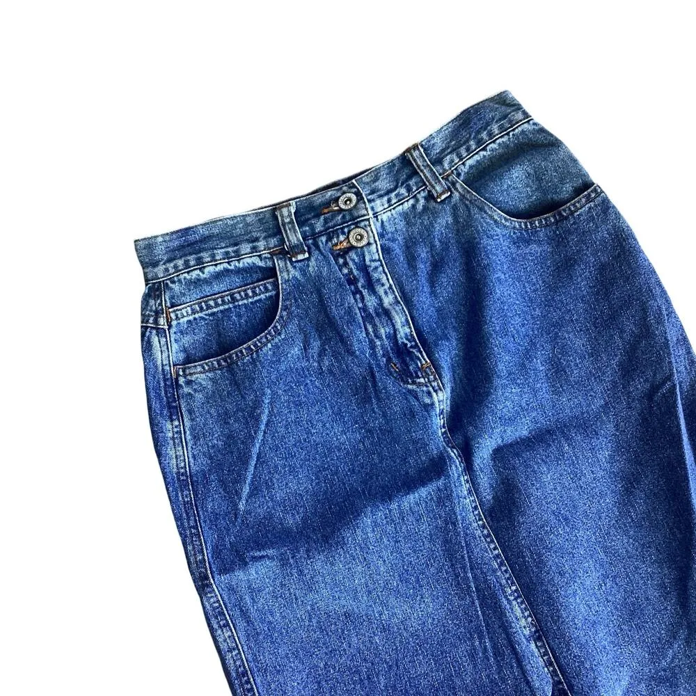 Y2K Faded Glory Maxi Denim Skirt - Image 2