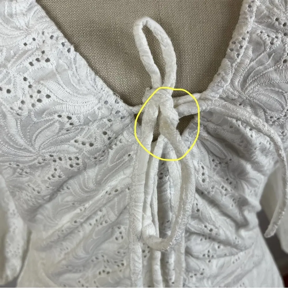 Nicholas Danni Dress in Feathering Ton Eyelet Size 4 - Image 5