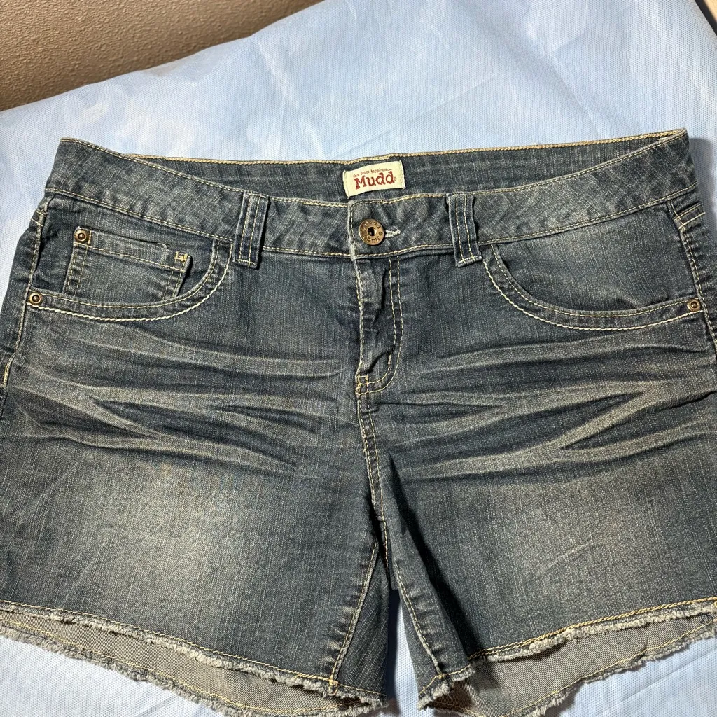 Mudd Women's Jean Shorts - Classic Blue - Image 8