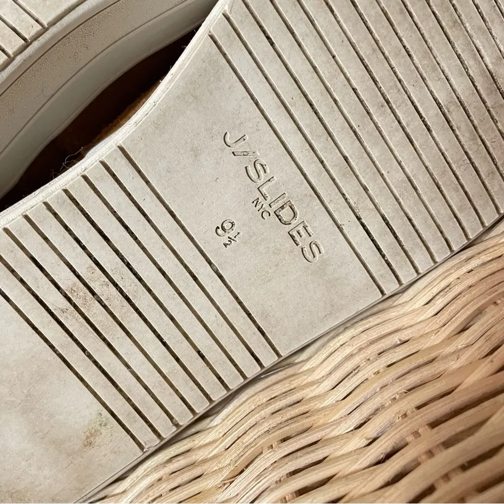 J Slides Nelly Water Resistant Suede Leather Boot Faux Fur Lined Tan size 9.5 - Image 11