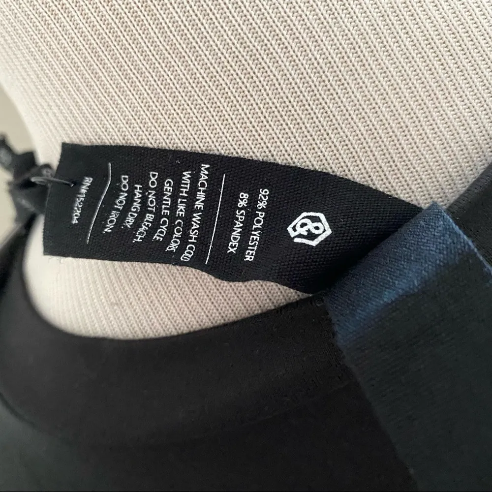 NWT Agnes & Dora Half Sleeve Tiered Tunic | Black - Image 4