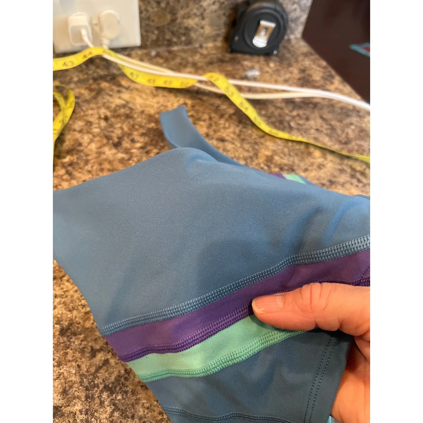 L Space Active Wyatt Tank Small‎ Blue Purple Racerback - Image 5