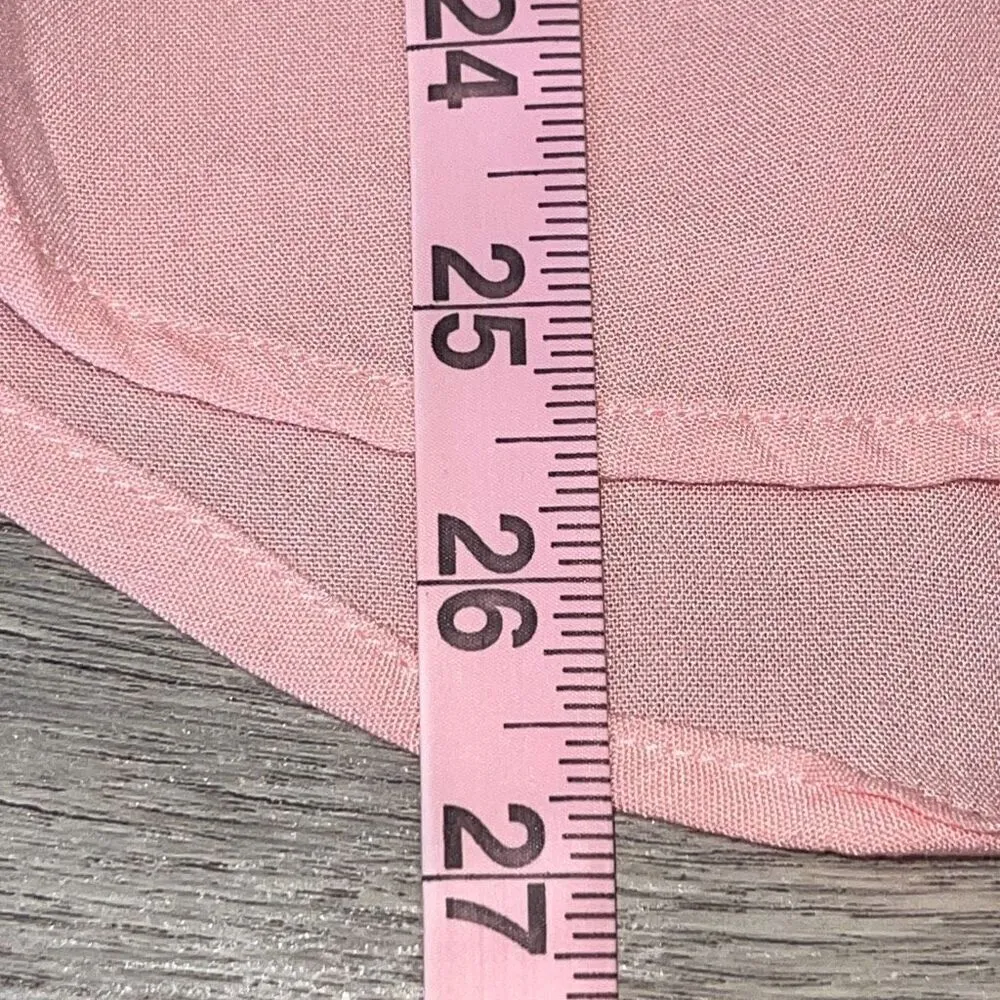 Polo Bonetta Womens Collared Long Sleeves Button Down Shirt Pink Size 36 Small N - Image 6