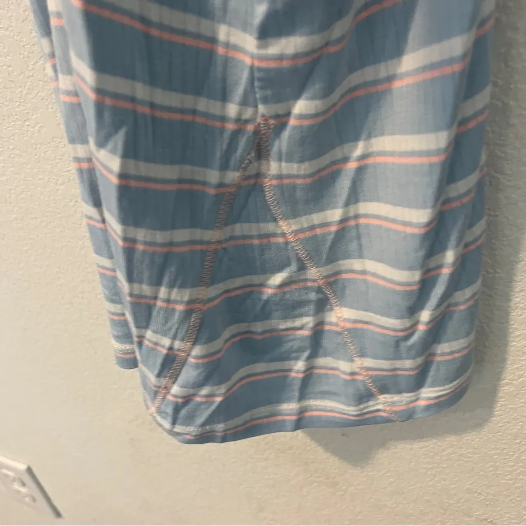 Honeydew Intimates Super Soft Ribbed Light Blue Striped Scoop Neck Tank‎ Top S - Image 6