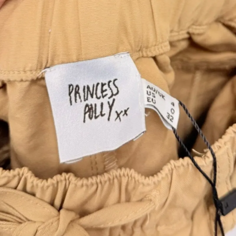 Princess Polly NEW Bilbury Cargo Pants Caramel‎ US 0 Bella Hadid Streetwear - Image 5