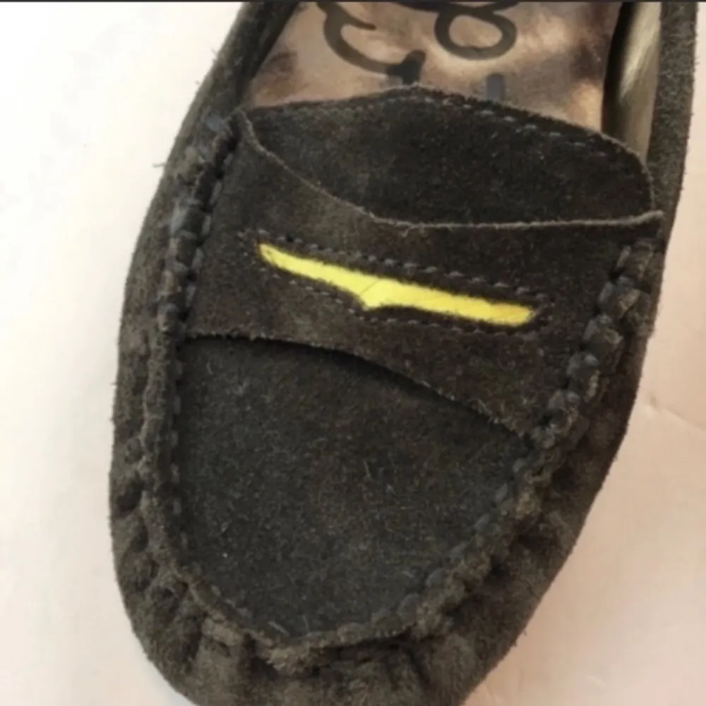 Sam Edelman Size 7.5 Grey Jones Leather Rubber Sole Loafer - Image 4