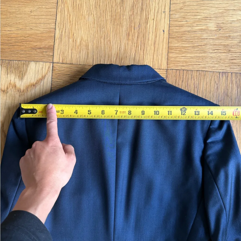 NWT $1,295 Stella McCartney Wool/Mohair Navy Blazer, Size IT 38 (US ~2) - Image 12