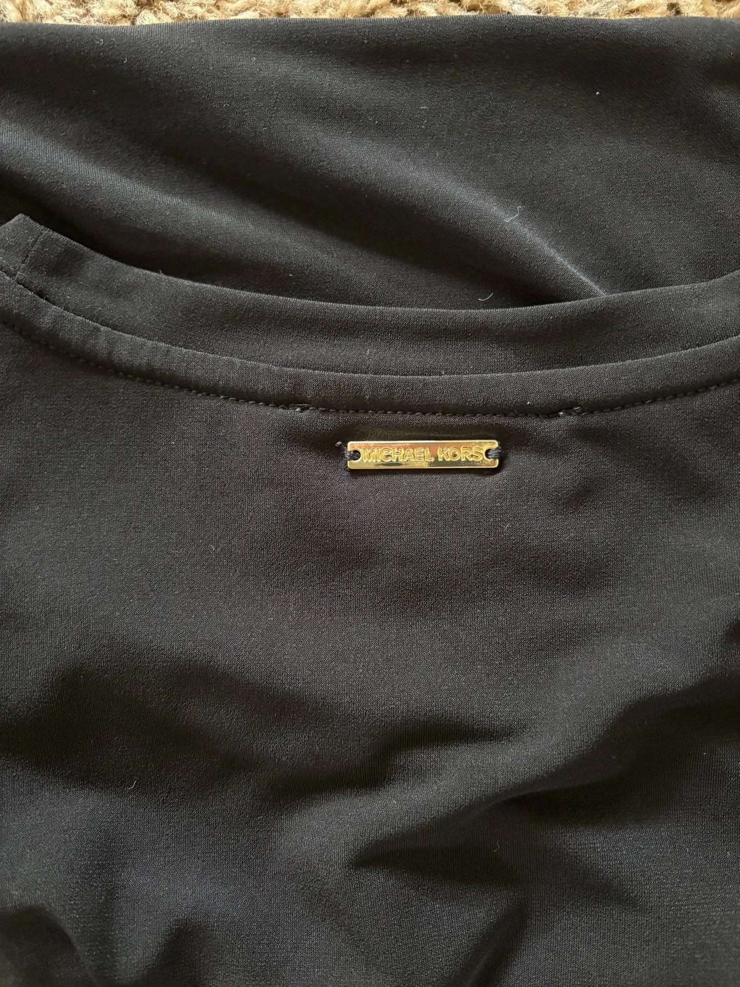 Michael Kors Cap Sleeve Black Top - Image 6