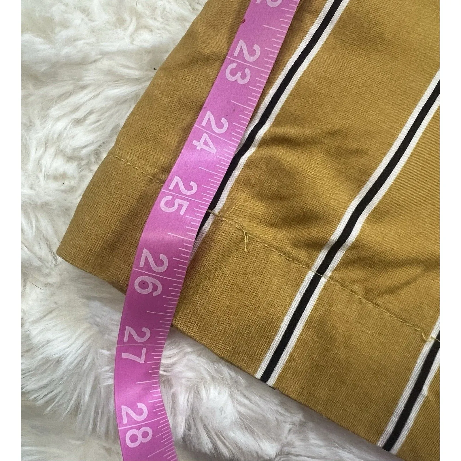 Abercrombie & Finch Yellow And Navy Stripe Pants Sz Small - Image 9