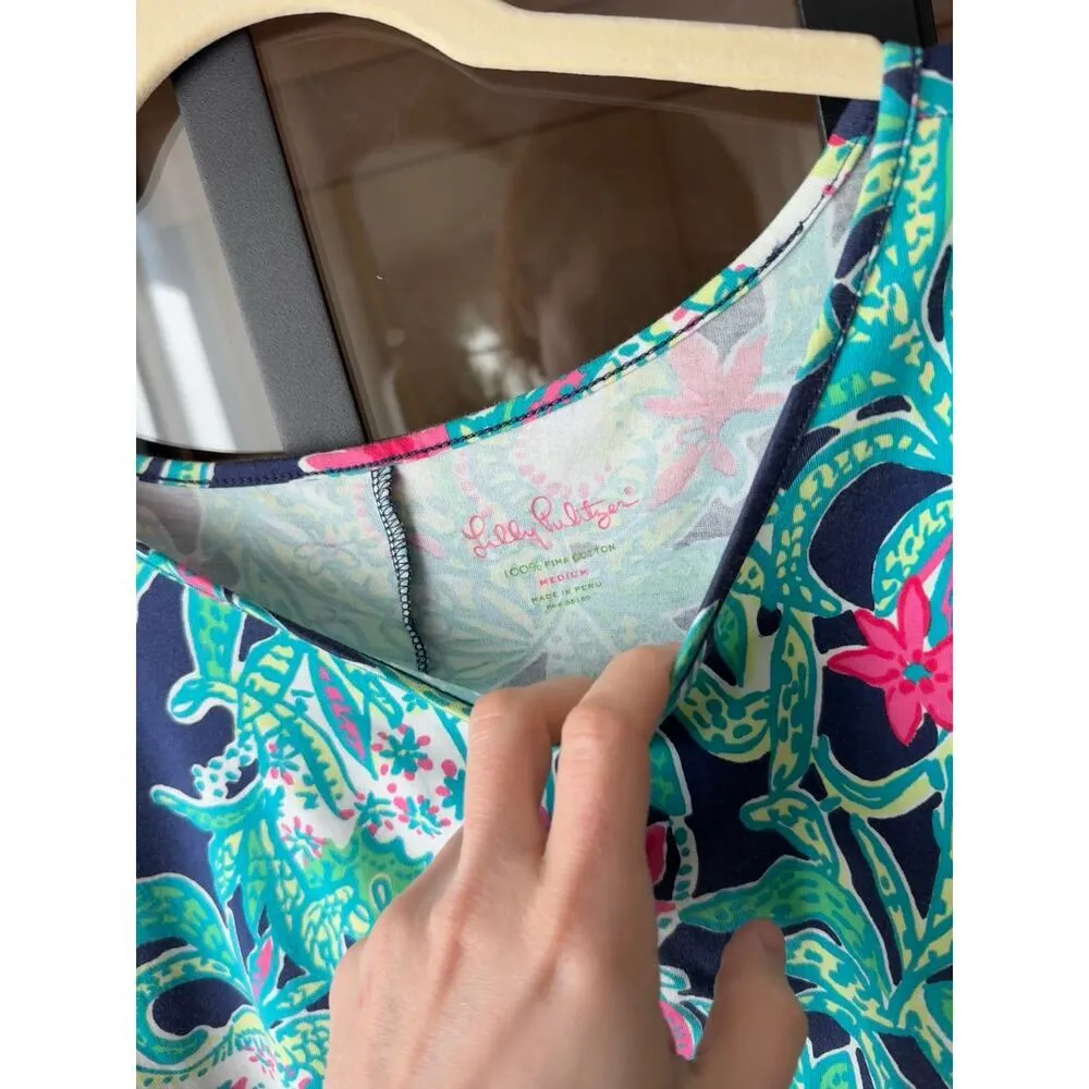 Marlowe boatneck mini dress long sleeve tshirt a-line elephants - Image 4