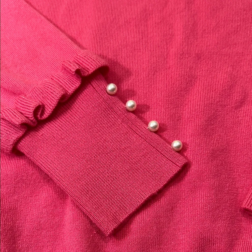 Joseph  Women's Vibrant Pink Crew Neck Sweater - Image 8