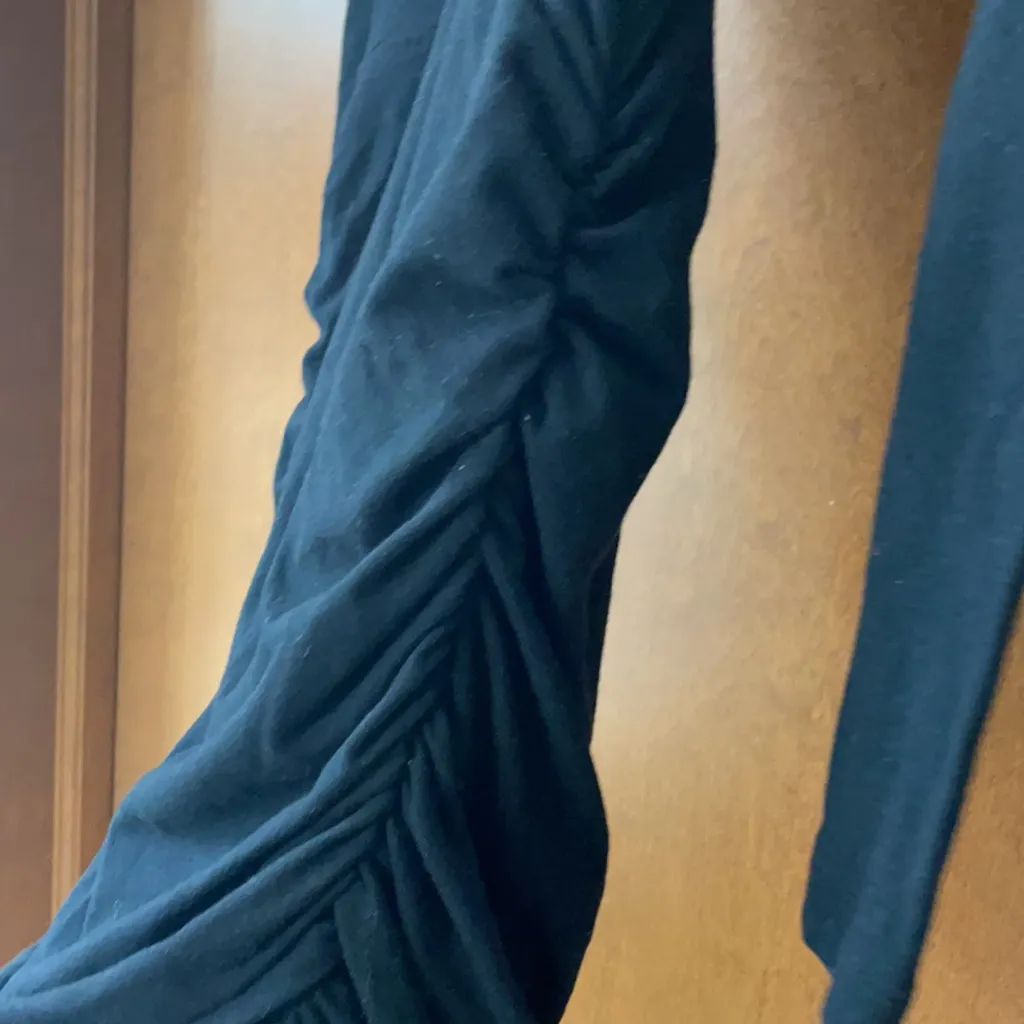 Express black bodycon rushed sides dress - Image 5