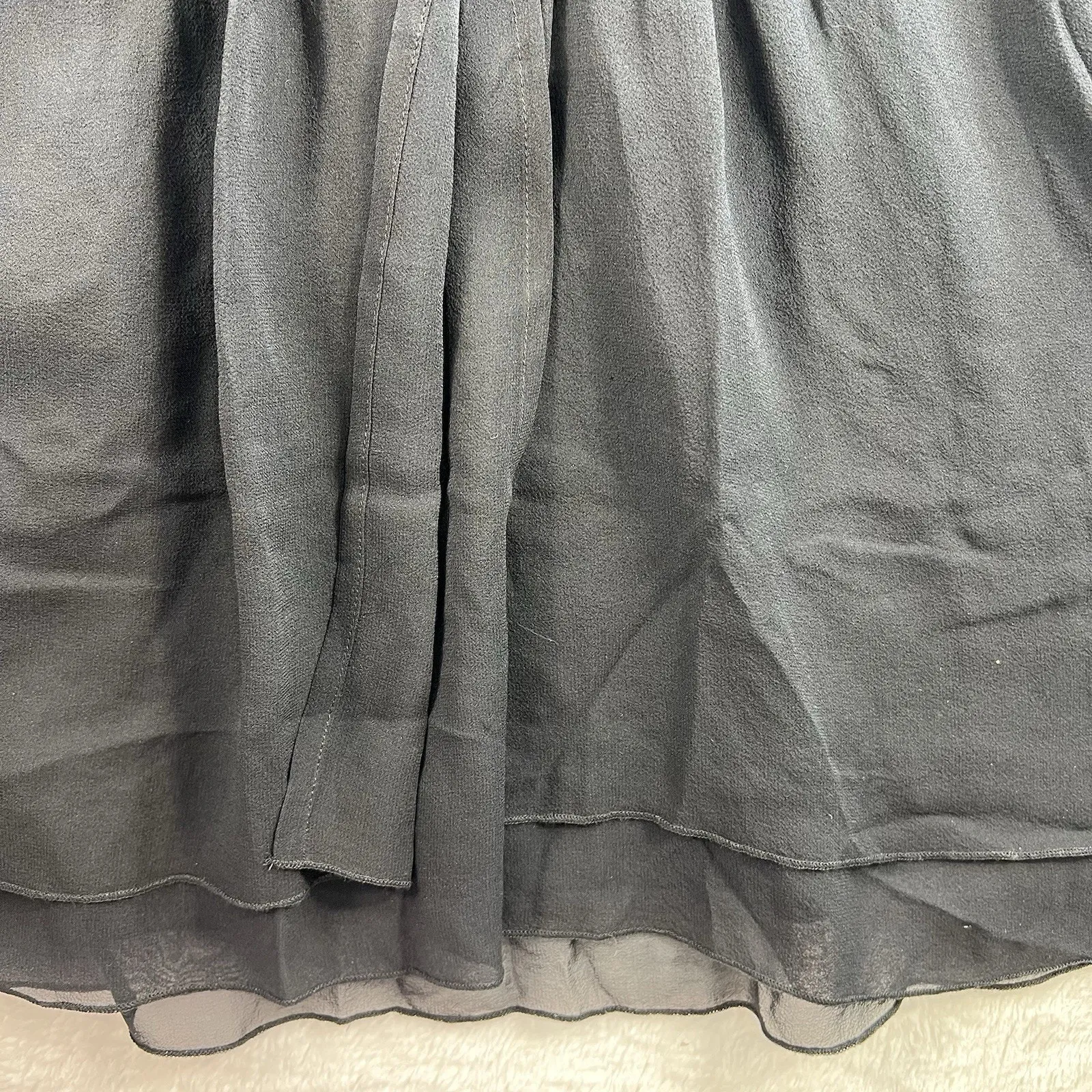 Guess M Silk Babydoll Top Sheer Whimsigoth Whimsy Fairy Coquette Baddie Sexy - Image 6