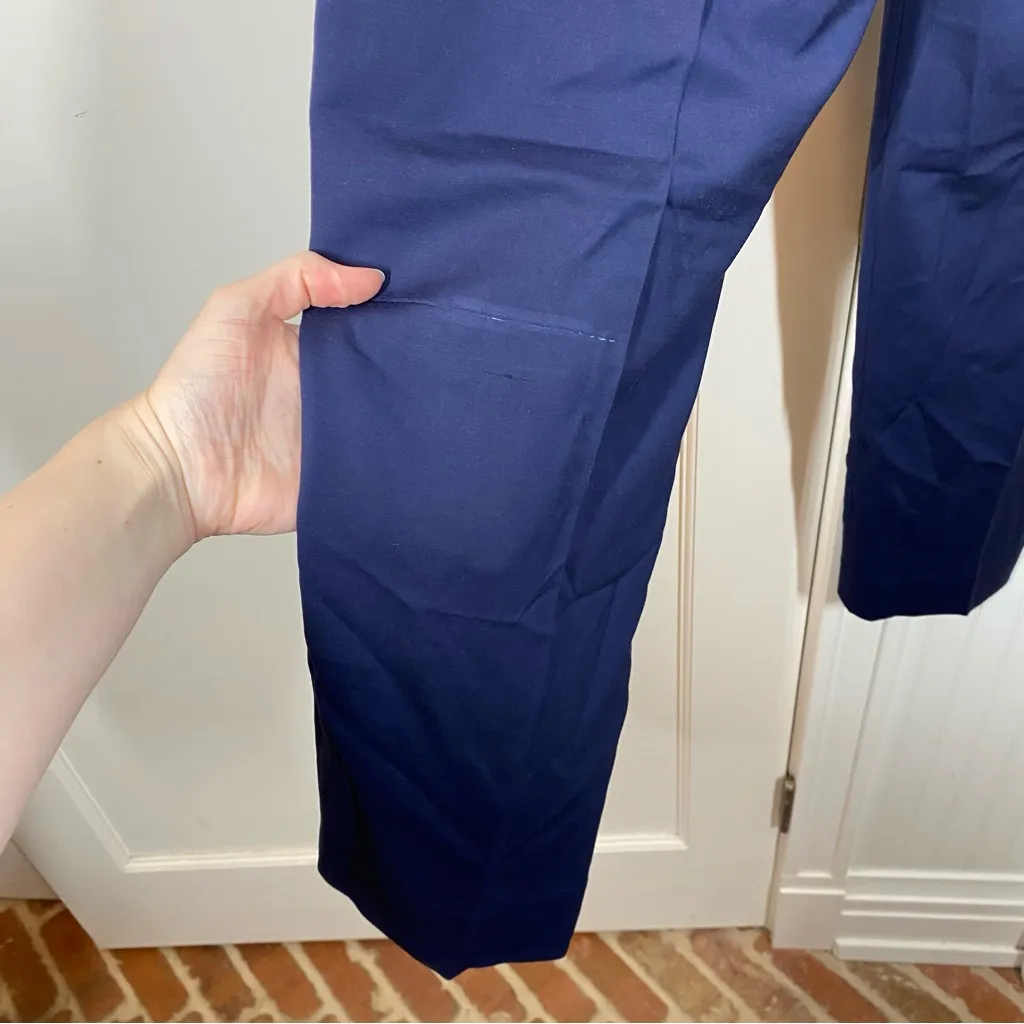 J. Crew‎ navy blue essential pant trouser work career office business casual 4P - Image 3