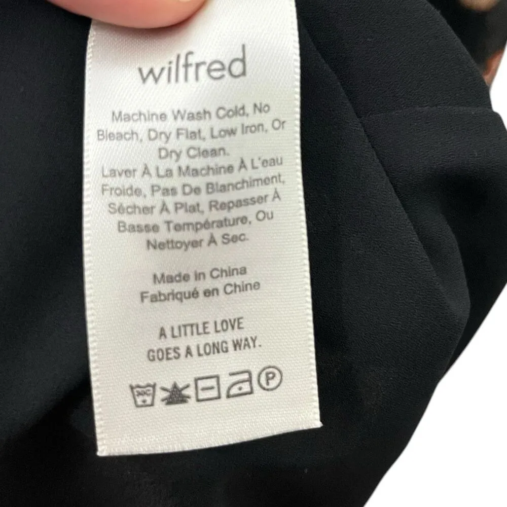 Wilfred Naomi Midi Dress Paisley Print Ruffle Hem Women’s Size 8 Brown - Image 8