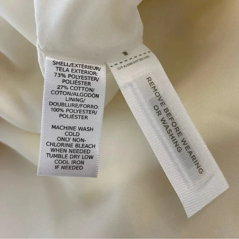 LOFT White and Yellow polka dot dress size 10‎ EUC - Image 6