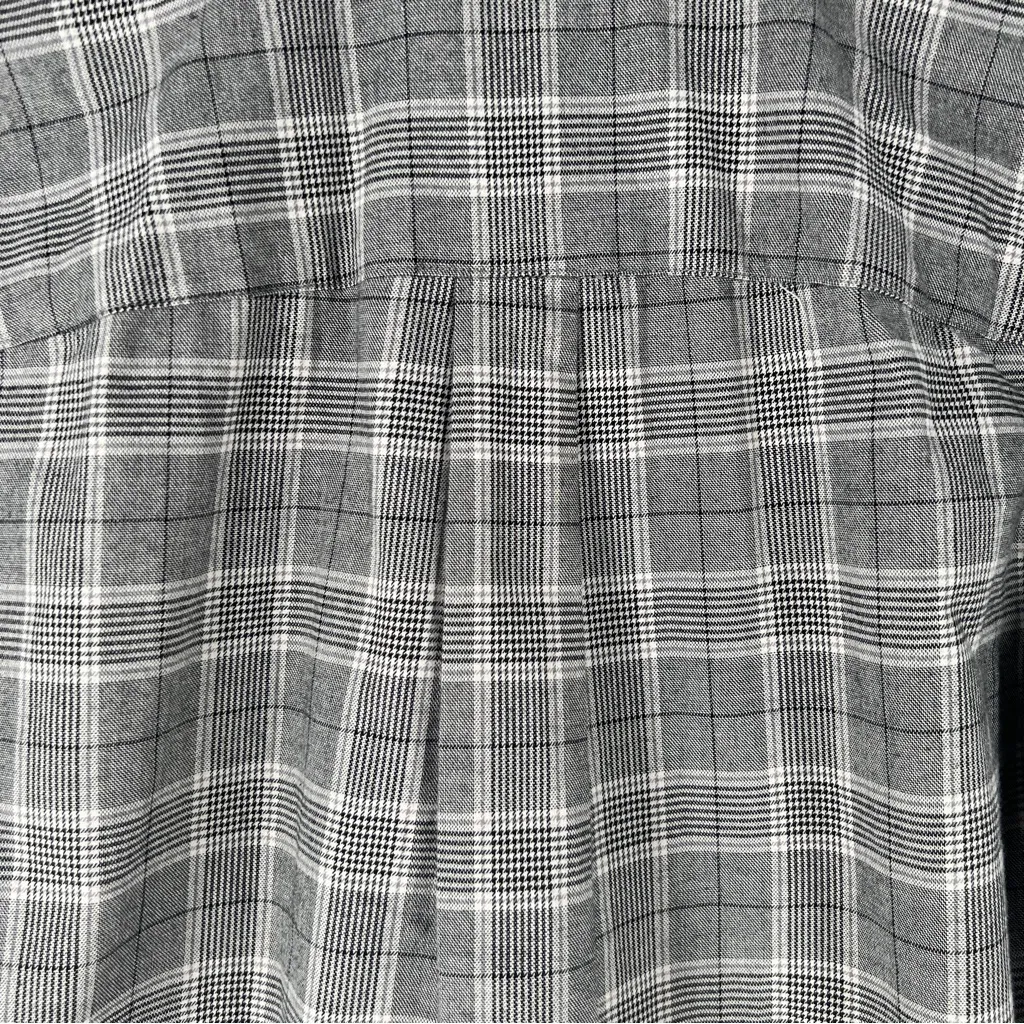Madewell‎ Plaid Westlake Shirt Button Front Grey Menswear Plaid Size XXS - Image 13