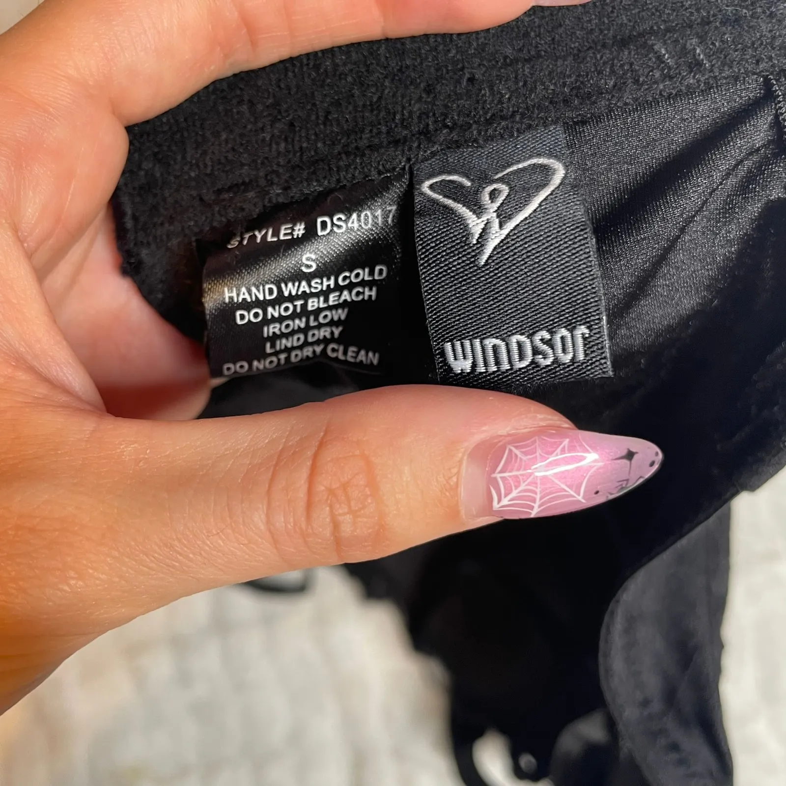 WINDSOR‎ Black Beaded Small NWT Bra Top Floral Strapless Cropped - Image 5