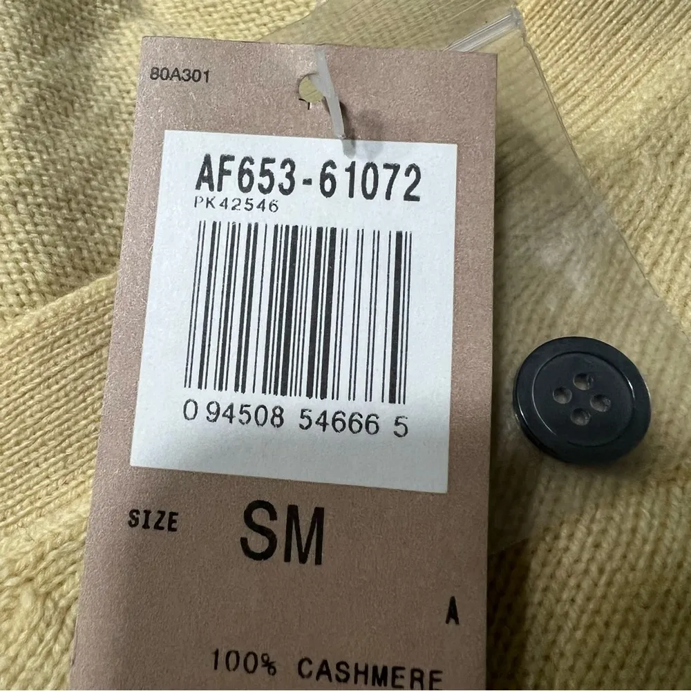 Vintage Pendleton Cashmere Button front cardigan Small NOS new - Image 4