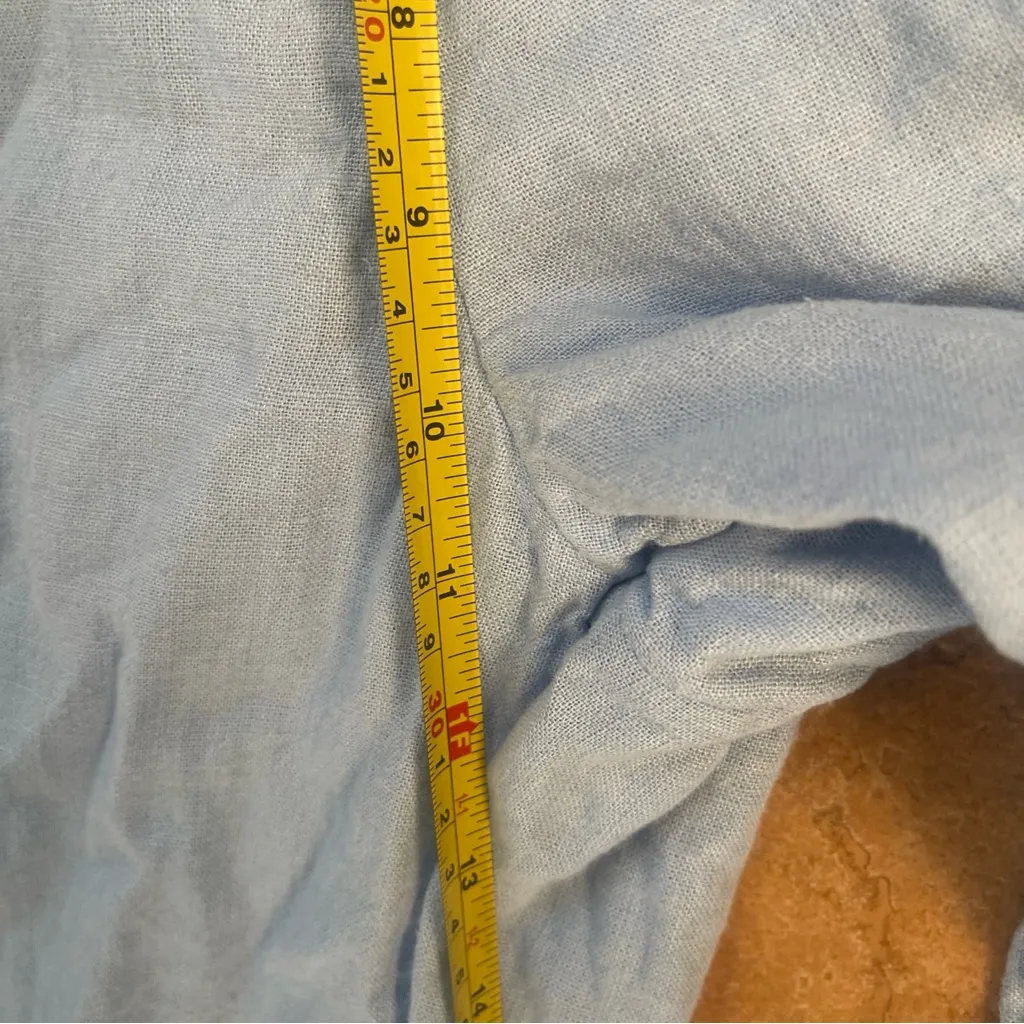 Abercrombie & Fitch Curve Love Sky Blue Wide Leg Trousers size 8 - Image 5