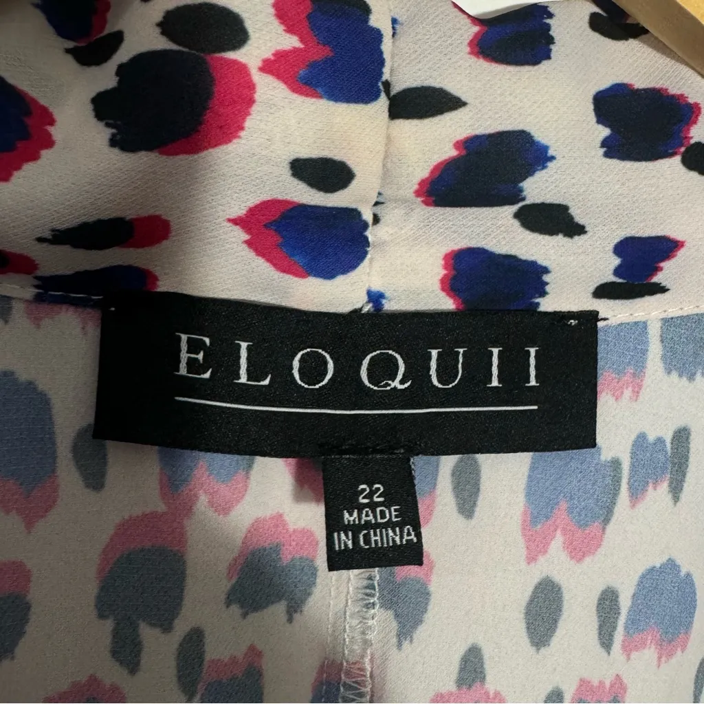 Eloquii The Ultimate Layering Tank White Multi Leopard Print Size‎ 22 - Image 4
