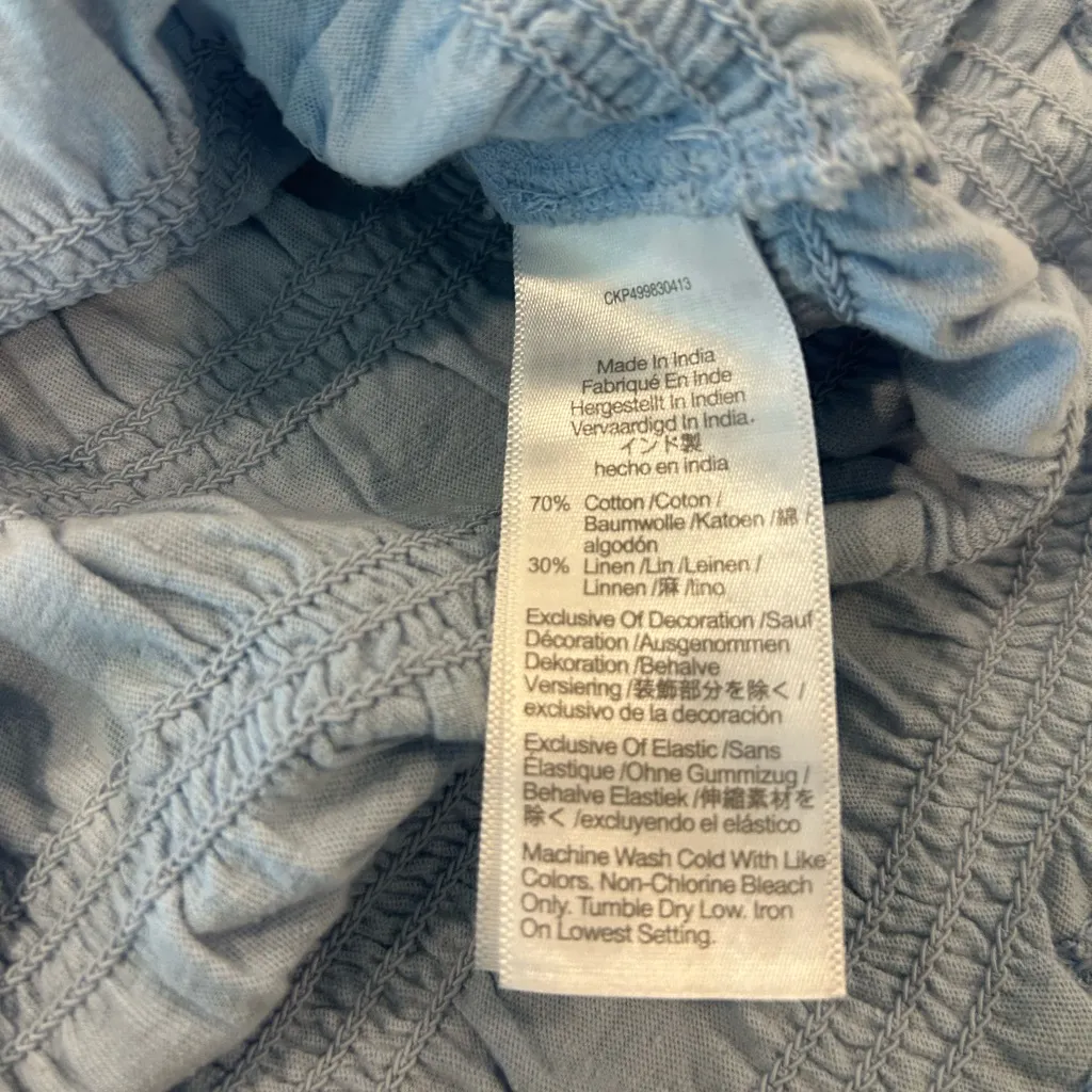 Madewell Women’s Smocked Boatneck Tank Blue Size XS NWT #NV912 - Image 4