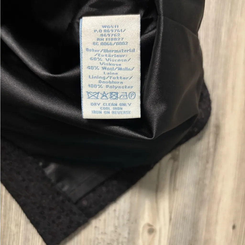 Boden Black Sequin Pencil Skirt NWT women Size 8 - Image 3