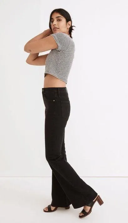 Madewell Westville Crop Tee Deep Coal Size Small - Image 2