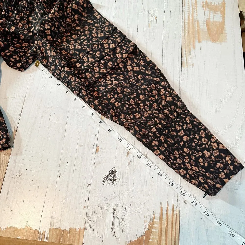 Walter Baker Alexa Bow Floral Crepe Mini Dress Size Small Casual - Image 9