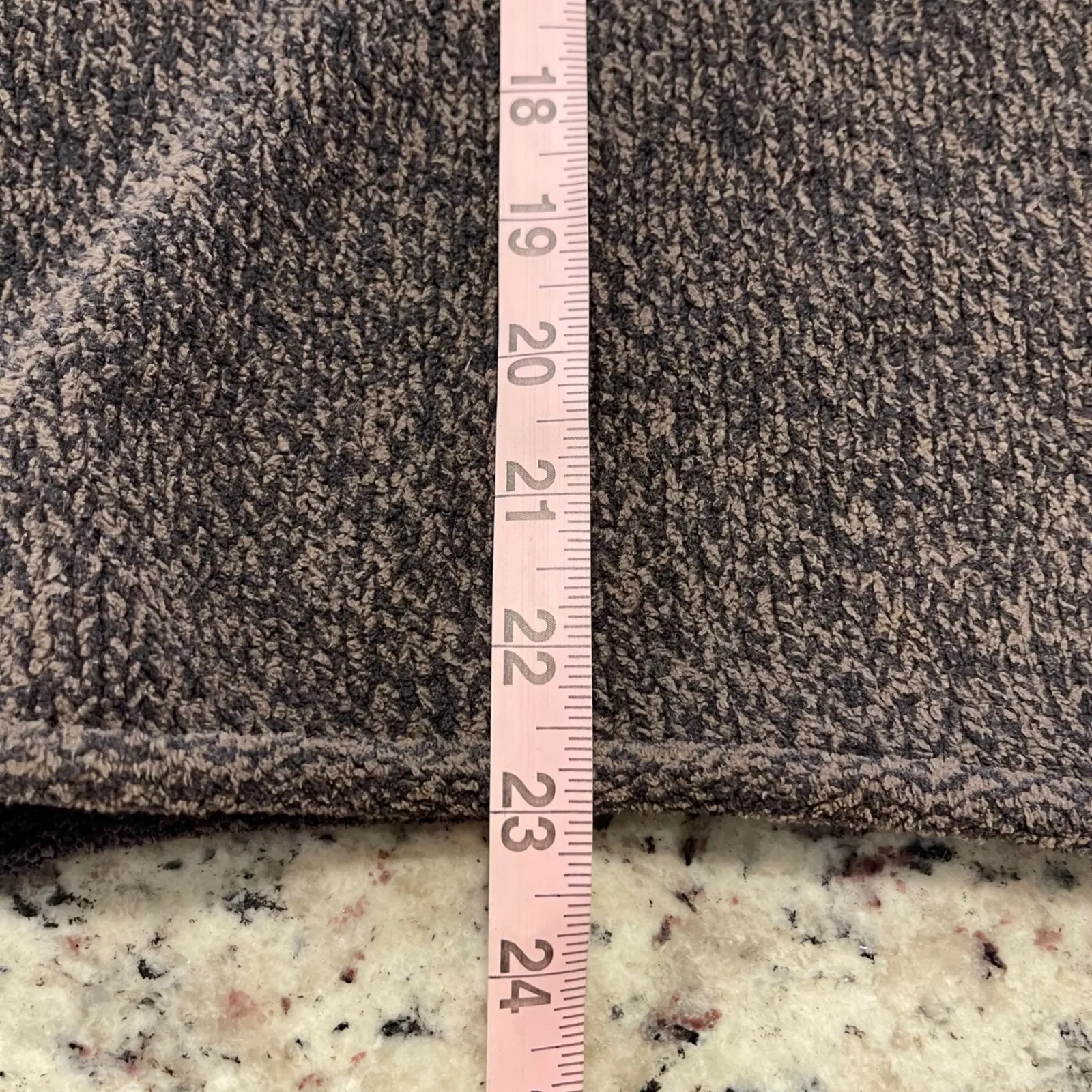 J Jill Women's Gray‎ Brown Speckled Knit Quarter Zip Mock Neck Sweater Small Gray - Image 7