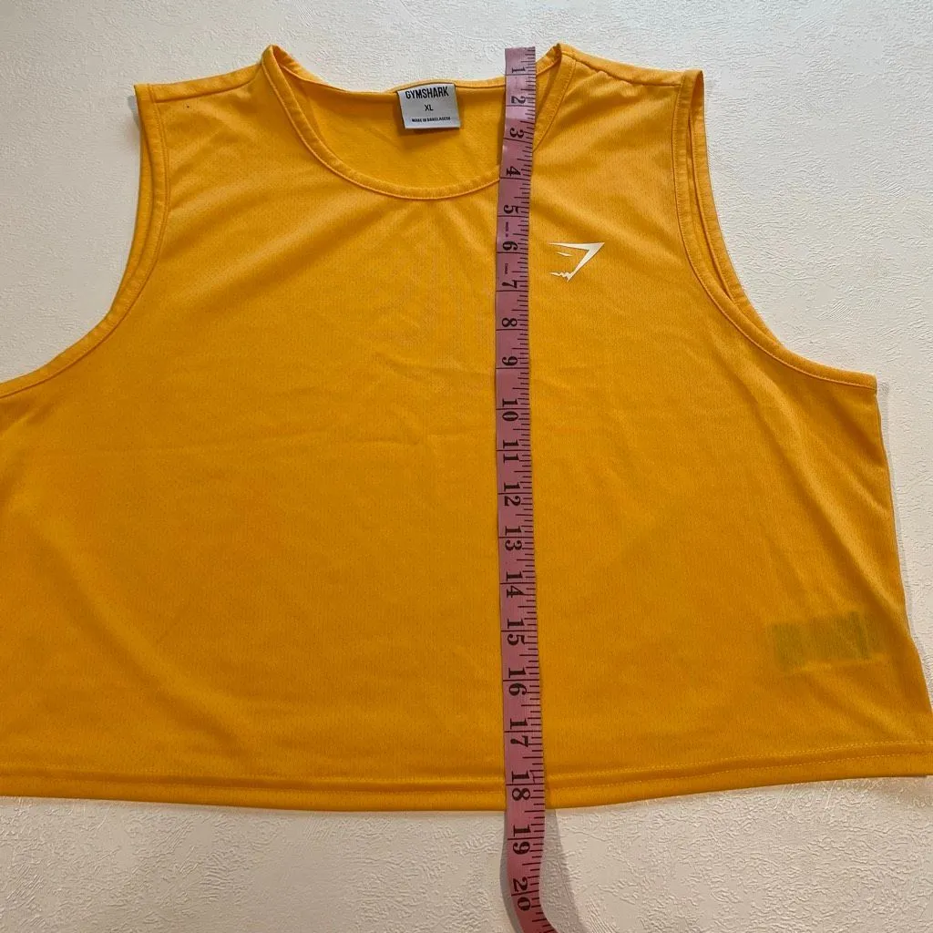 Gymshark Apricot Sleeveless Crop Tank Top Workout Gym Shirt Size XL - Image 7