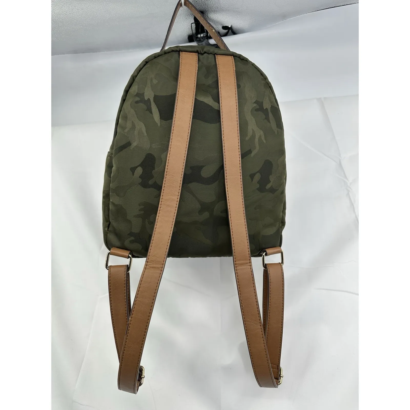 Tommy Hilfiger Women's Petite Backpack  Green Camo Green Multiple Pockets - Image 6