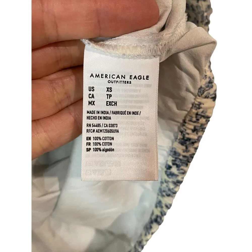 American Eagle Outfitters Floral One Shoulder Crop Top 100% Cotton Size‎ XS - Image 7