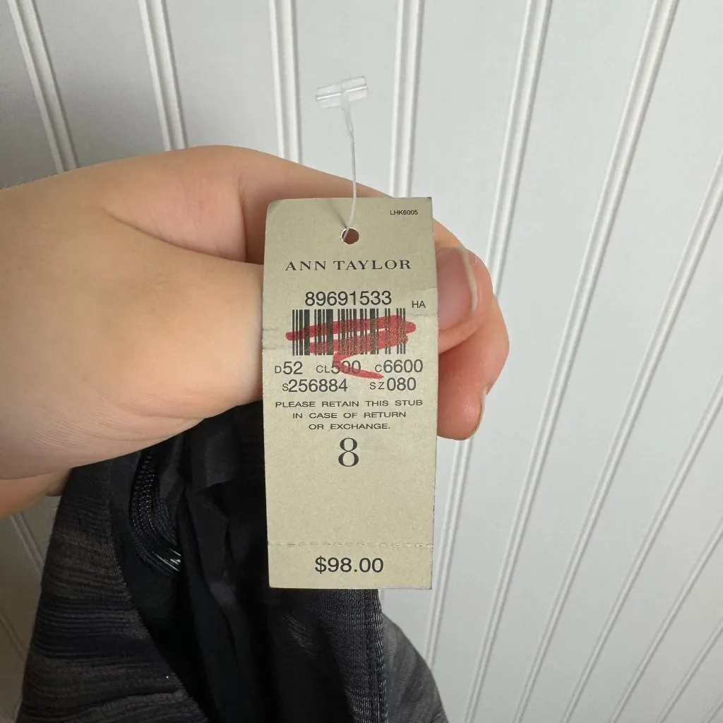 Ann Taylor NWT Ikat Skirt Grey Brown Black Pencil Skirt F5 - Image 6