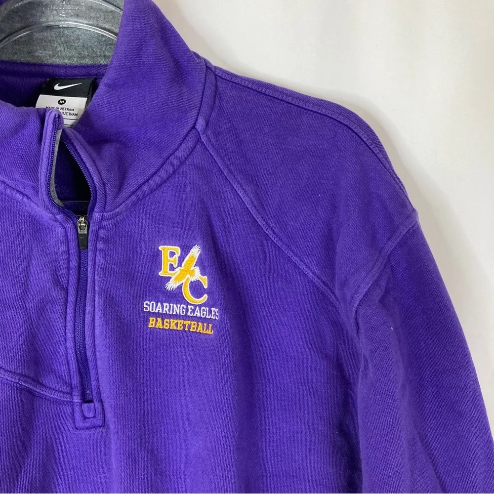Nike | Elmira College Basketball 1/4 Zip Hoodie M - Image 2