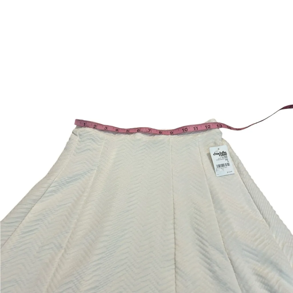 CHARLOTTE RUSSE cream skater skirt nwt - Image 3