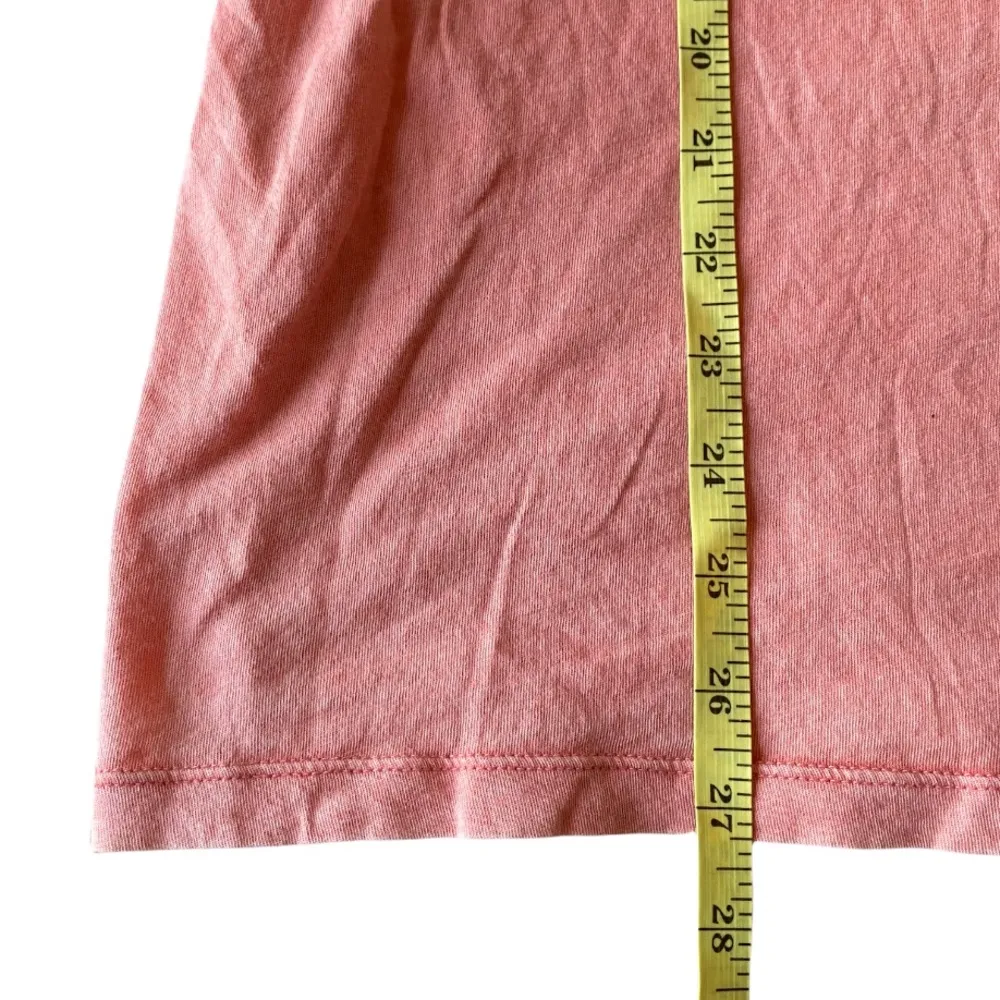 Gap Pima Cotton Pink/Orange V-Neck Pocket Tee Size Large - Image 8