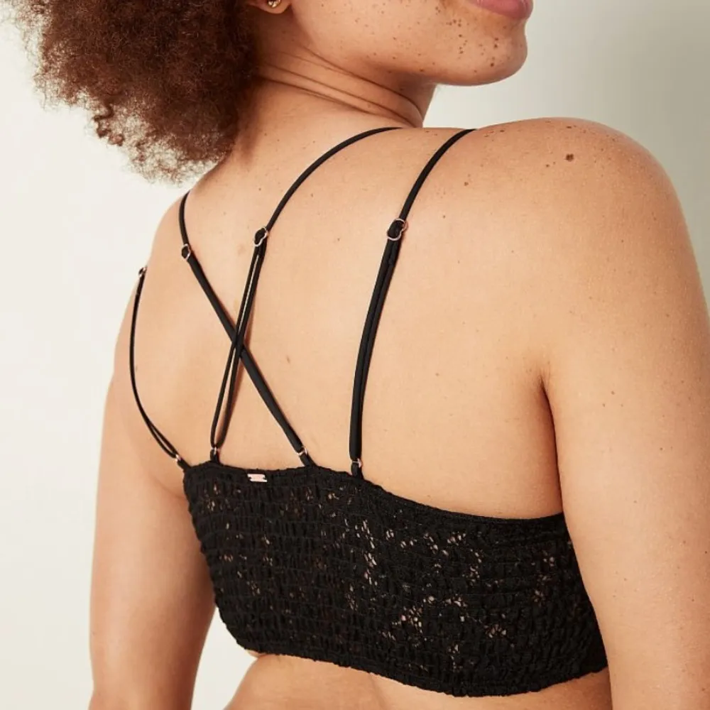 PINK Victoria’s Secret Black Longline Lace Bracelet. Size Small. - Image 2