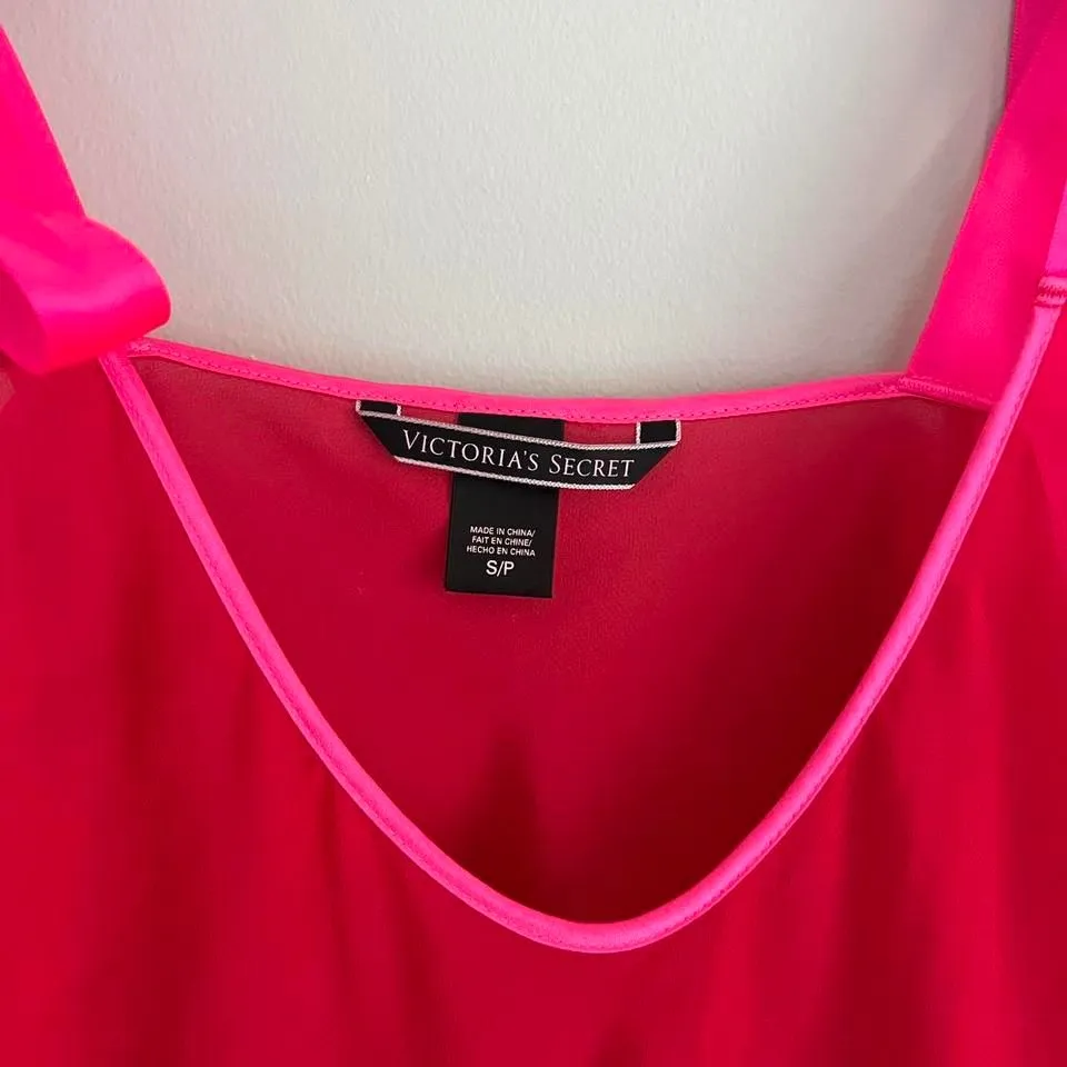 Y2K‎ RED AND PINK TIE VICTORIA'S SECRET TANK TOP - Image 4