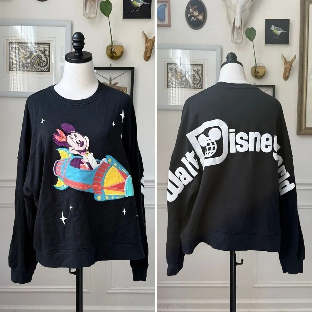 NWOT Disney World Play In The Parks Minnie Mouse Astro Orbiter Spirit Sweatshirt - Image 2