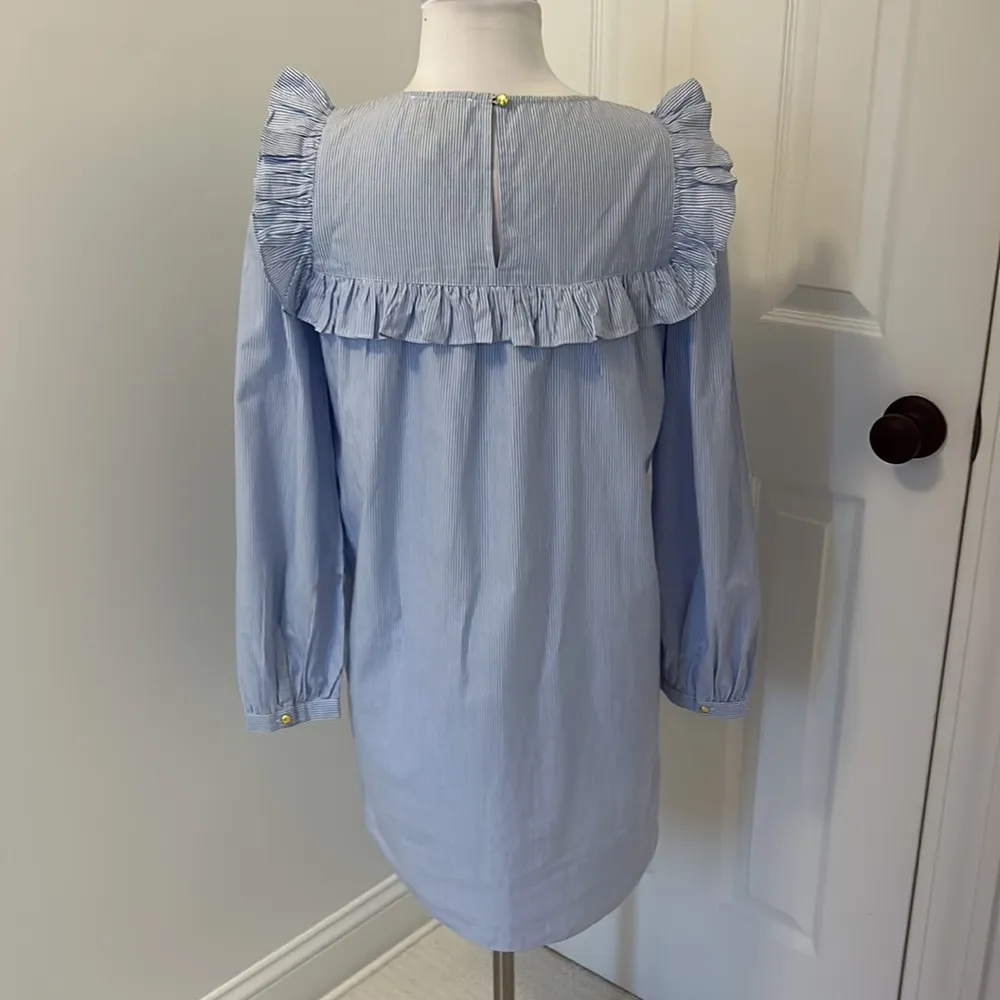 Sail To Sable Striped Ruffle Front Dress - Image 5