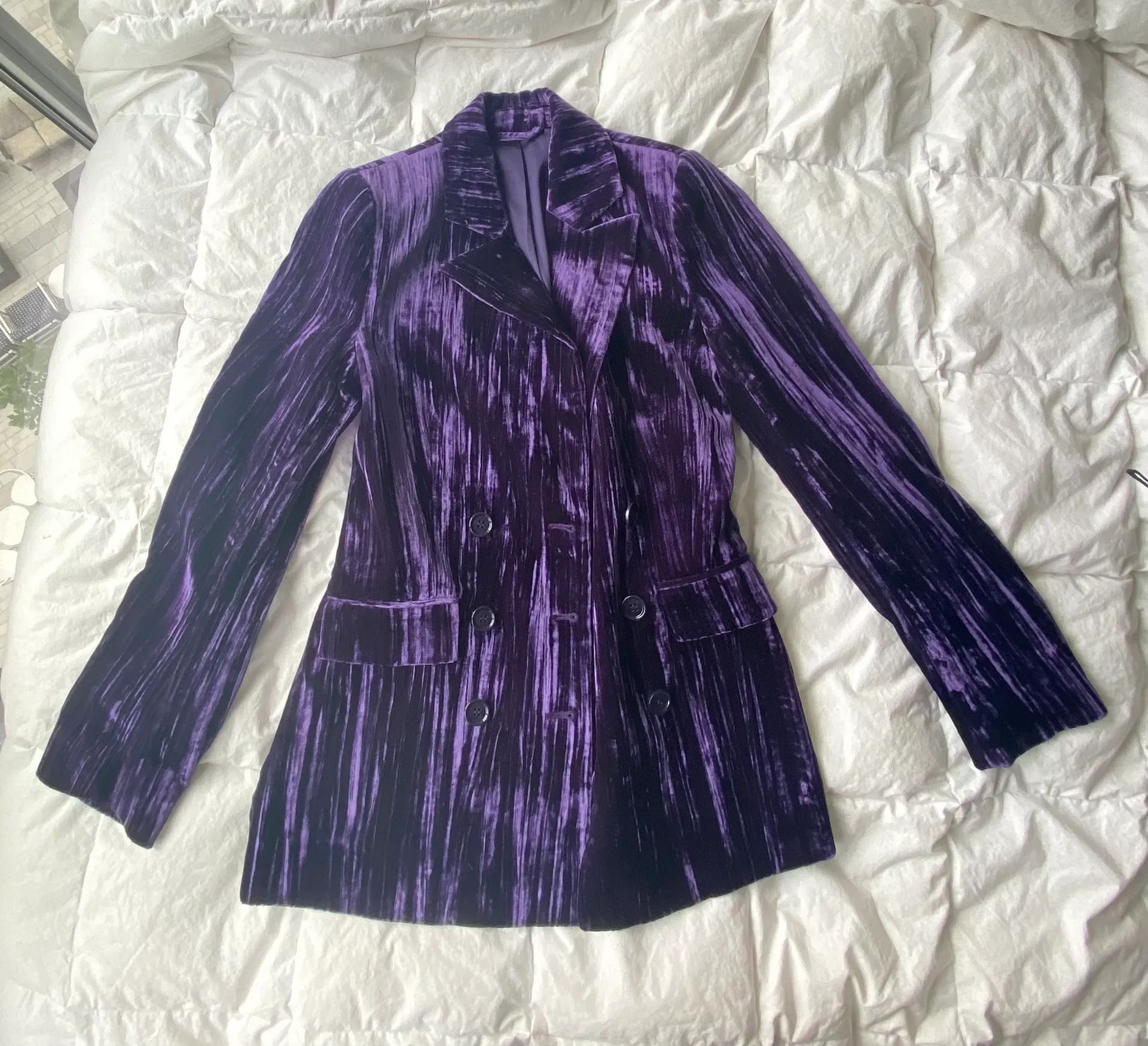 Purple Velvet Blazer - Image 2