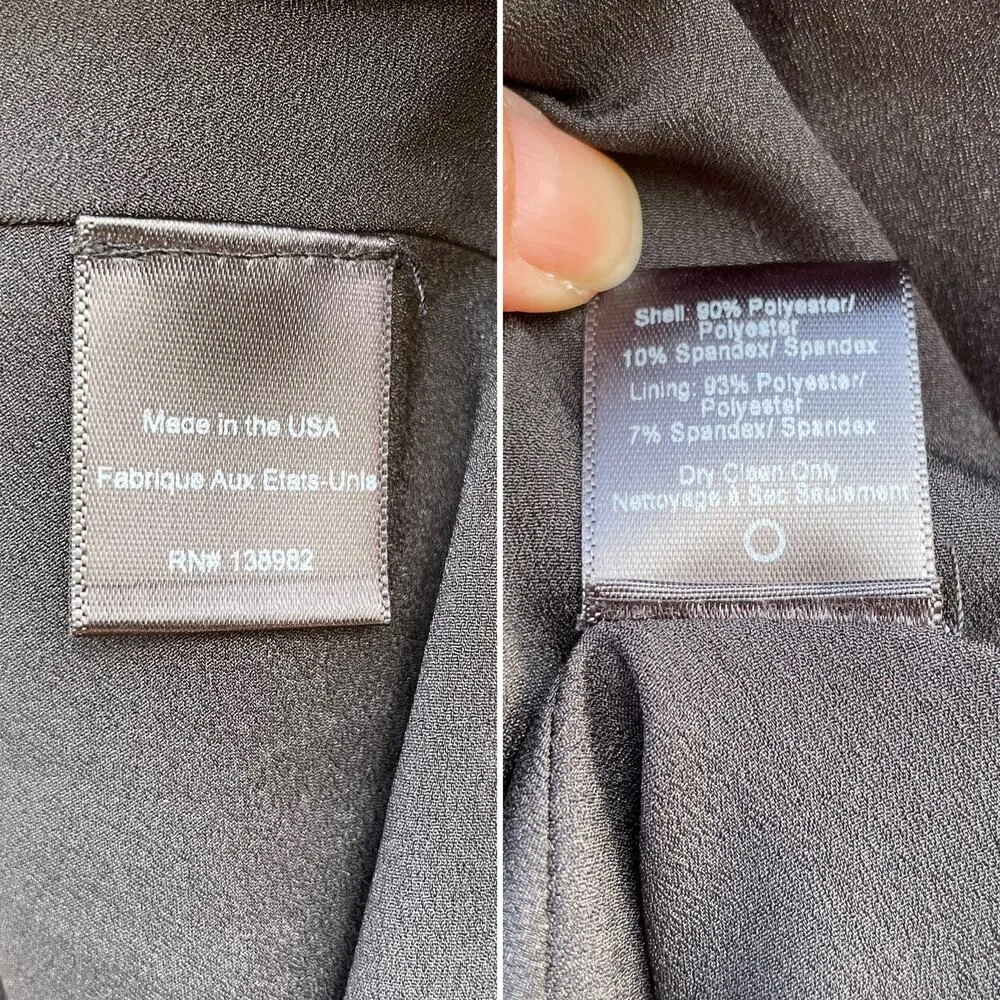 Dress The Population Black Silver Sequin Party Dress XS - Image 7