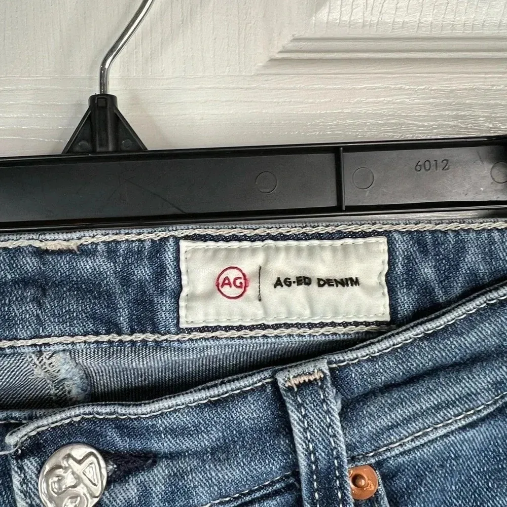 AG Women's Prima Ankle Cigarette Leg Jeans Size 29 Medium Wash Blue Denim - Image 11